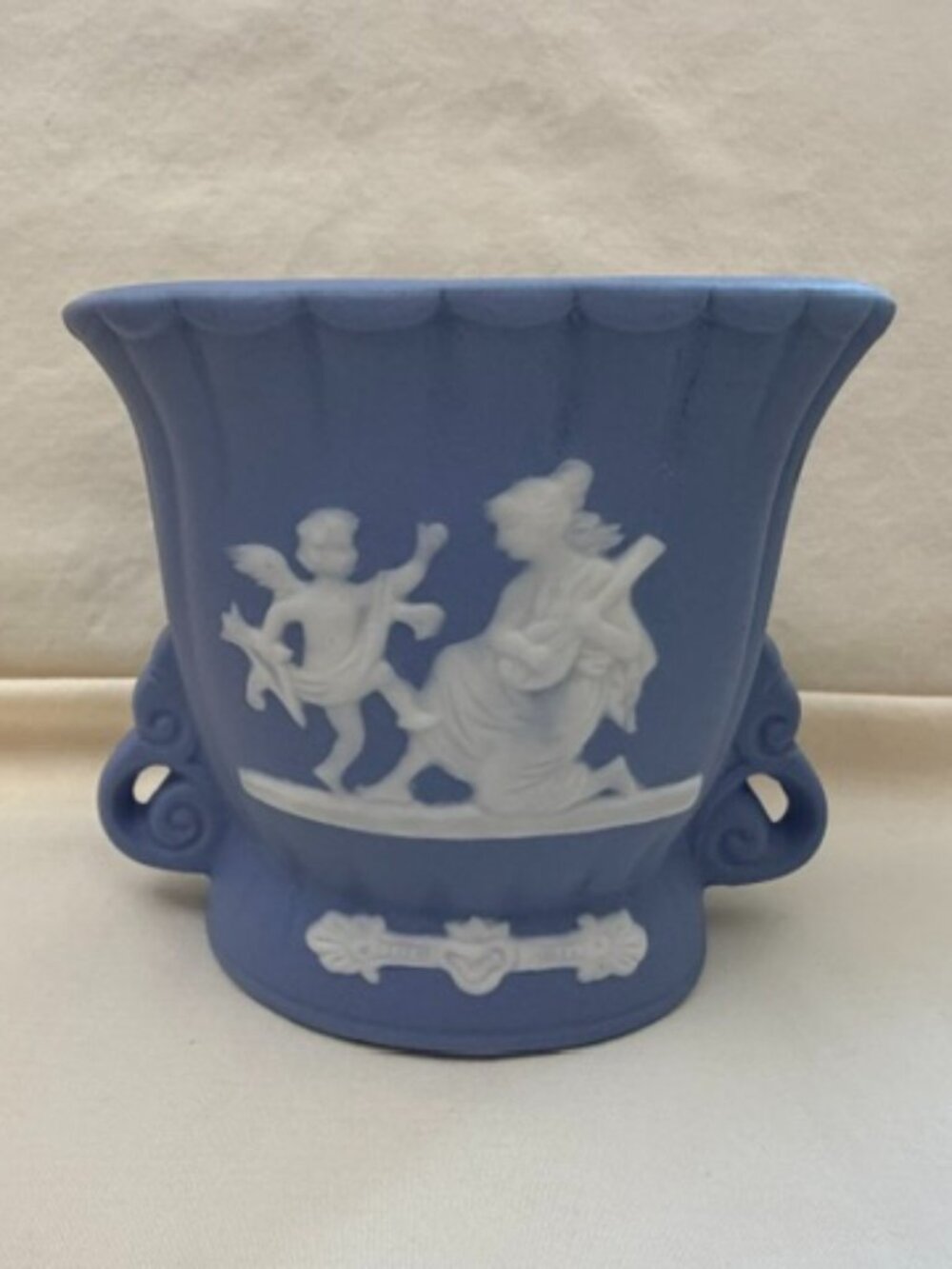 Vintage Blue Porcelain Vase